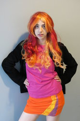 Size: 729x1095 | Tagged: safe, artist:costumepartycosplay, sunset shimmer, human, g4, cosplay, irl, irl human, photo, solo