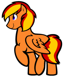 Size: 828x986 | Tagged: safe, artist:son-of-an-assbutt, oc, oc only, oc:tech talk, pegasus, pony, male, raised hoof, simple background, solo, stallion, transparent background