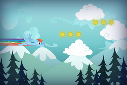 Size: 960x640 | Tagged: safe, rainbow dash, g4, fan game, female, game, solo