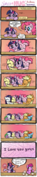 Size: 1600x7612 | Tagged: safe, artist:redapropos, artist:thecheeseburger, applejack, berry punch, berryshine, fluttershy, pinkie pie, rainbow dash, rarity, spike, twilight sparkle, it started with a hug, g4, alcohol, bait and switch, comic, derp, drunk, drunk twilight, high res, hug, levitation, magic, mane seven, mane six, reddened eyes, telekinesis, twilight snapple