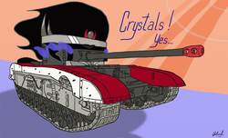 Size: 1920x1170 | Tagged: safe, artist:alvchfokarev, king sombra, tank pony, g4, black prince, churchill (tank), meme, pony tank, tank (vehicle)