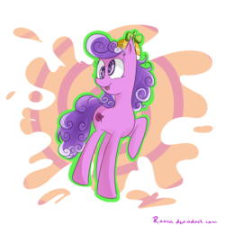 Size: 2500x2500 | Tagged: safe, artist:rinikka, screwball, earth pony, pony, g4, female, mare, solo, swirly eyes, tongue out