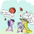 Size: 954x943 | Tagged: safe, artist:graphographer, applejack, sweetie belle, twilight sparkle, g4, apocalypse, dialogue, meteor, speech bubble