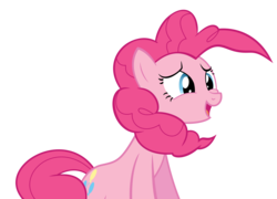 Size: 3958x2853 | Tagged: safe, artist:muhjob, pinkie pie, earth pony, pony, g4, pinkie pride, female, mare, open mouth, simple background, solo, transparent background, vector, windswept mane