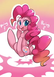 Size: 1280x1810 | Tagged: safe, artist:freedomthai, pinkie pie, earth pony, pony, g4, balloonbutt, butt, butt blush, cute, dock, female, looking at you, looking back, looking back at you, mare, open mouth, open smile, plot, smiling, smiling at you, solo