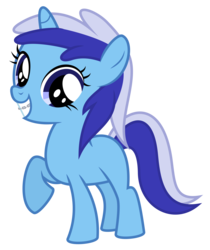 Size: 5000x5959 | Tagged: safe, artist:masem, minuette, pony, unicorn, g4, pinkie pride, absurd resolution, braces, female, filly, filly minuette, simple background, solo, transparent background, vector