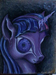 Size: 480x640 | Tagged: safe, artist:silver-fluffenbuns, twilight sparkle, g4, female, solo, traditional art