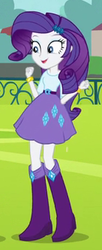 Size: 136x332 | Tagged: safe, screencap, rarity, equestria girls, g4, belt, boots, clothes, cropped, faic, female, high heel boots, shirt, shoes, skirt, solo