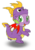 Size: 651x936 | Tagged: safe, artist:perfectpinkwater, spike, dragon, g4, clothes, costume, cute, inception, male, simple background, solo, spike as spyro, spyro the dragon, spyro the dragon (series), transparent background
