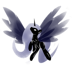 Size: 1024x961 | Tagged: safe, artist:madacon, princess luna, alicorn, pony, g4, female, mare, solo