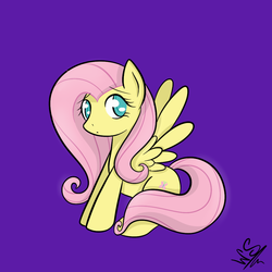 Size: 1000x1000 | Tagged: safe, fluttershy, g4, ask-winged-shine, female, solo