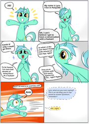 Size: 900x1249 | Tagged: safe, bon bon, lyra heartstrings, sweetie drops, pony, unicorn, g4, ask, ask-lyra-kor, that pony sure does love humans, translation, tumblr