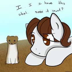 Size: 1000x1000 | Tagged: dead source, safe, oc, oc only, ferret, pony, ask-winged-shine, male, stallion