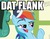 Size: 560x439 | Tagged: safe, rainbow dash, flight to the finish, g4, my little pony: friendship is magic, cap, dat ass, female, hat, image macro, meme, roflbot, solo