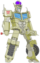 Size: 723x1153 | Tagged: safe, artist:terry, crown, gold paint, optimus prime, transformers, twilight scepter
