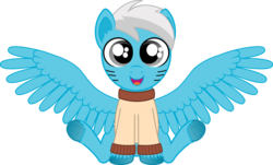 Size: 1149x696 | Tagged: safe, artist:age3rcm, pony, gumball watterson, ponified, simple background, solo, the amazing world of gumball, transparent background, vector
