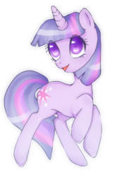 Size: 501x754 | Tagged: safe, artist:poncaruu, twilight sparkle, pony, unicorn, g4, female, looking up, outline, simple background, smiling, solo, transparent background