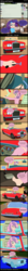 Size: 1975x19250 | Tagged: dead source, safe, artist:garretthegarret, rarity, sweetie belle, equestria girls, g4, barefoot, car, clothes, comic, feet, human coloration, humanized, light skin, noodle incident, pajamas, rolls-royce, rolls-royce corniche, sweetie fail, swimming pool, this ended in tears
