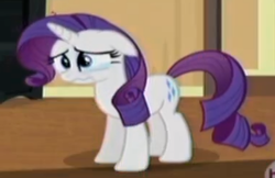 Size: 284x184 | Tagged: safe, screencap, rarity, g4, rarity takes manehattan, cropped, crying, female, solo
