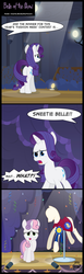 Size: 1043x3377 | Tagged: safe, artist:toxic-mario, rarity, sweetie belle, g4, rarity takes manehattan, cape, clothes, cmc cape, comic