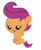 Size: 1229x1507 | Tagged: safe, artist:bronyboy, scootaloo, pony, g4, baby, baby pony, baby scootaloo, diaper, female, foal, simple background, solo, transparent background, vector