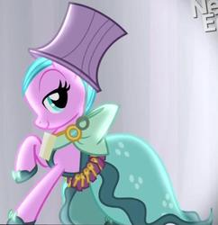 Size: 576x595 | Tagged: safe, screencap, satin lace, pony, g4, rarity takes manehattan, background pony, hotel chic, solo