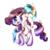 Size: 900x900 | Tagged: dead source, safe, artist:inky-pinkie, coco pommel, rarity, earth pony, pony, unicorn, g4, rarity takes manehattan, duo, duo female, female, mare, simple background, transparent background