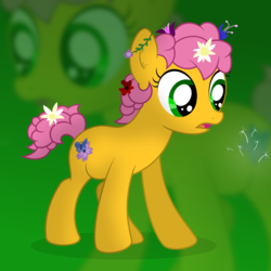 Size: 6000x6000 | Tagged: safe, artist:csillaghullo, oc, oc only, earth pony, pony, g4, absurd resolution, flower, solo
