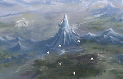 Size: 1456x929 | Tagged: safe, artist:cmaggot, edit, canterlot, cloudsdale, crystal empire, equestria, everfree forest, high angle, map, map of equestria, ponyville, scenery, skyrim, the elder scrolls