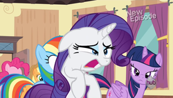 Size: 1440x810 | Tagged: safe, rarity, g4, rarity takes manehattan, marshmelodrama, panic attack