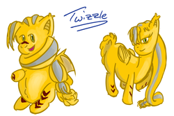 Size: 3000x2000 | Tagged: safe, artist:twizzle, oc, oc only, dracony, pregnant