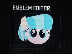 Size: 2592x1936 | Tagged: safe, coco pommel, g4, call of duty, call of duty: black ops 2, emblem editor, female, solo