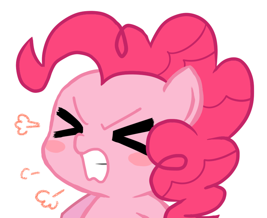 Safe Artist Momo Pinkie Pie G Angry Cute Diapinkes Female Solo Derpibooru