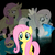 Size: 1500x1500 | Tagged: safe, fluttershy, saddle rager, bat pony, pony, bats!, g4, power ponies (episode), bucket, clothes, costume, discorded, duality, flutterbat, flutterbitch, flutterhulk, multeity, power ponies, race swap, self ponidox, square crossover, vector