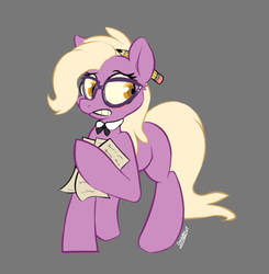 Size: 633x647 | Tagged: safe, artist:owl-eyes, grace manewitz, earth pony, pony, g4, rarity takes manehattan, female, glasses, mare, solo