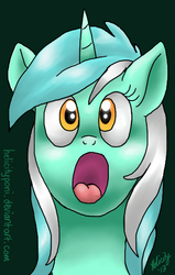 Size: 325x511 | Tagged: safe, artist:helicityponi, lyra heartstrings, pony, unicorn, g4, female, gasp, open mouth, solo