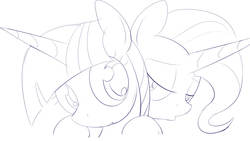 Size: 1986x1122 | Tagged: artist needed, safe, trixie, twilight sparkle, g4, duckface, female, lesbian, ship:twixie, shipping
