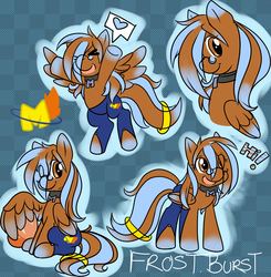 Size: 1909x1949 | Tagged: safe, artist:moneychan, oc, oc only, oc:frost burst, pegasus, pony