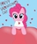 Size: 1000x1200 | Tagged: safe, artist:scmscmscm09, pinkie pie, g4, female, mouth hold, solo, valentine, valentine's day