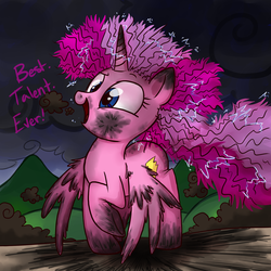 Size: 1500x1500 | Tagged: safe, artist:professor-ponyarity, oc, oc only, alicorn, pony, lightning rod, solo