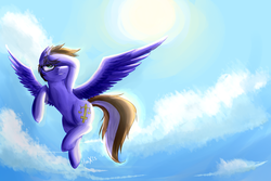 Size: 3000x2000 | Tagged: safe, artist:maexis, oc, oc only, pegasus, pony, flying, glasses, solo