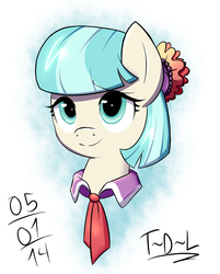Size: 825x1024 | Tagged: safe, artist:tails-doll-lover, coco pommel, pony, g4, rarity takes manehattan, cute, female, solo
