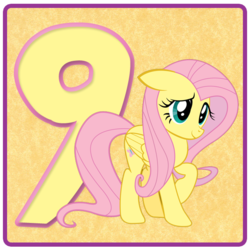 Size: 600x600 | Tagged: safe, artist:doctorxfizzle, fluttershy, g4, 9, female, nine, slot machine, solo, vector