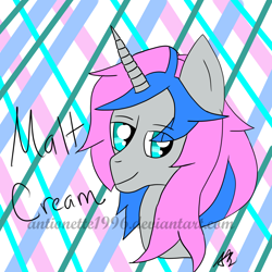 Size: 2000x2000 | Tagged: safe, artist:antionette1996, oc, oc only, pony, unicorn, colorful, male, portrait, request, solo, stallion