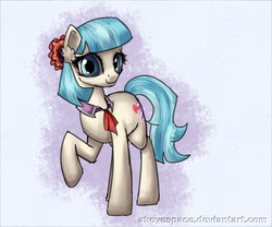 Size: 3000x2500 | Tagged: safe, artist:abovespace, coco pommel, earth pony, pony, g4, rarity takes manehattan, female, solo