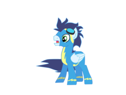 Size: 800x600 | Tagged: safe, artist:germanlunarprincess, soarin', pegasus, pony, g4, clothes, goggles, male, simple background, solo, stallion, transparent background, uniform, wonderbolts uniform