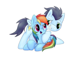 Size: 1024x768 | Tagged: safe, artist:shiverbear, rainbow dash, soarin', g4, female, male, ship:soarindash, shipping, straight