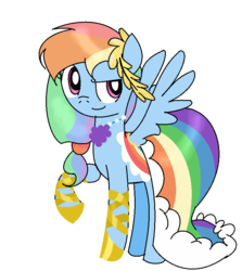 Size: 756x846 | Tagged: safe, artist:princess-big-mac, rainbow dash, pegasus, pony, g4, the best night ever, clothes, dress, female, gala dress, mare, simple background, solo, transparent background