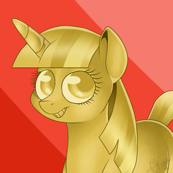 Size: 1200x1200 | Tagged: safe, artist:akara-art, pony, ponified, solo, twilight scepter