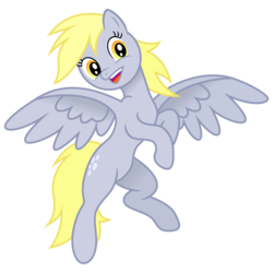 Size: 3000x3000 | Tagged: safe, artist:pajaga, artist:pikamander2, derpy hooves, pegasus, pony, g4, female, happy, high res, mare, simple background, solo, transparent background, vector